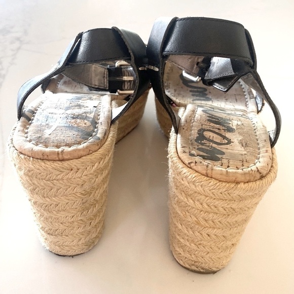 SAM EDELMAN Destin Floral Wedge Espadrille Sandales - Picture 4 of 6